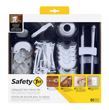 Safety 1st Home Safeguarding and Childproofing Set (80 Pcs), White