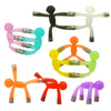 Boxgear 10 Pcs Mini Man Magnetic Toy, Translucent Novelty Toys, Rubber Magnet Men Toy Fridge Magnets Humanoid Magnetic Toy Kids Travel Toys (Multicolor)