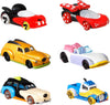 Hot Wheels Mattel Disney Character Cars, 6-Pack 1:64 Scale Toy Cars in Collectible Packaging: Mickey, Minnie, Pluto, Daisy, Donald & Goofy
