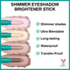Erinde Eyeshadow Stick, Thrive Eye Brightener Stick, Waterproof Glitter Highlighter Eye Liner, Shimmer Creamy Long Lasting Eye Shadow Makeup, 04# Mauve Taupe Shimmer