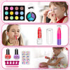 Kids Makeup Kit for Girls, Real Play Make Up Set Toys for 3 4 5 6 7 8 9 10 Years Old Girls, Washable Pretend Dress Up Beauty Set with Cosmetic Case, for Little Girl