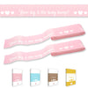Party Hearty Funny Baby Shower Games for Girl Activities, 2 Rolls, 2 inches x 150 feet, Pink Tummy Measure, Fun & Easy Idea