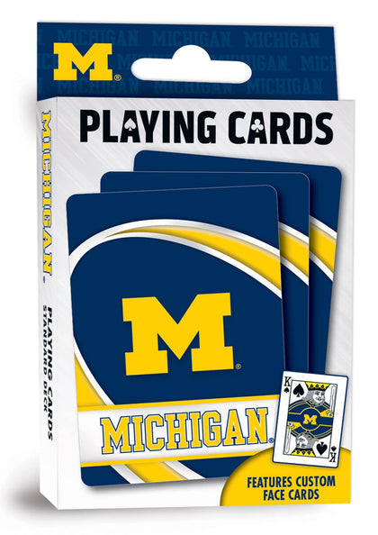 MasterPieces NCAA Michigan Wolverines Playing Cards, 2.5