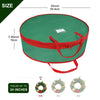 bruwaa 2 Pack Christmas Wreath Storage Container Bag 24