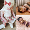 VISBL Baby Girl Headbands and Bows, Newborn Infant Toddler Nylon Elastics Hairbands Hair Accessories
