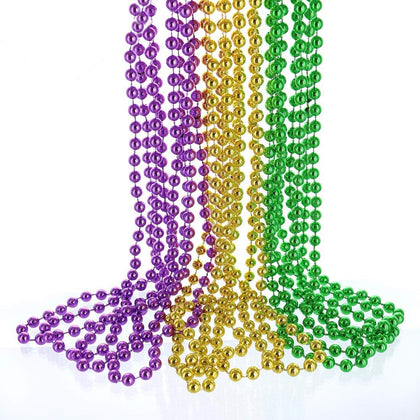 GIFTEXPRESS 12 pcs Mardi Gras Beads, 33