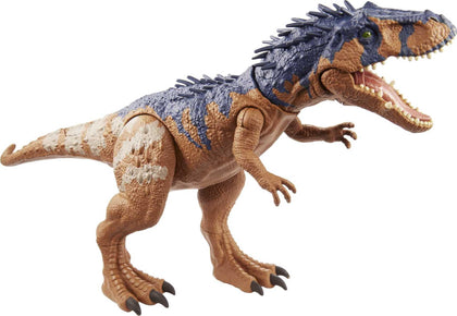 Mattel Jurassic World Massive Biters Siats Meekerorum Larger-Species Dinosaur Action Figure, Tail-Activated Strike & Chomp Action