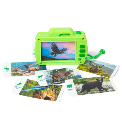 Melissa & Doug Rocky Mountain National Park Sights and Sounds Wooden Toy Camera Play Set - Photo Cards Make Animal Sounds, Search and Find Pretend Play Activities for Boys and Girls Ages 3+