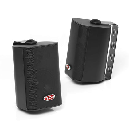 BOSS Audio Systems MR4.3B 200 Watt Per Pair, 4 Inch, Full Range, 3 Way Weatherproof Marine Speakers Sold in Pairs