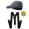 Z-Shop Old Man Costume for Boys 100th Day of School Kids Grandpa Old Person Vest with Hat,2-8