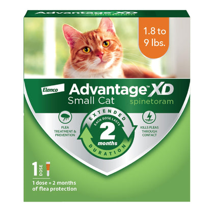 Advantage XD Small Cat Flea Prevention & Treatment For Cats 1.8-9lbs. | 1-Topical Dose, 2-Months of Protection Per Dose