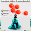 150 Pieces 68 Cal Paintballs Solid Balls 68 Breaker Balls Hard Nylon Paintball for Shooting Training Practice (Orange)