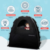 SlumberPod Portable Sleep Pod Baby Blackout Canopy Crib Cover, Sleeping Space for Age 4 Months and Up with Monitor Pouch, Pack n Play Blackout Cover, Baby Travel Essential (Black/Grey)