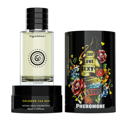 FragrantShare Men's Cologne Phantom Perfume Original Pheromone Oil for Man and Women Woody Aromatic (Fougère)-1.67oz 50mL