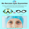 Seago Swim Goggles 2 Pack Anti-Fog Anti-UV Wide View UV Protection, Adjustable Swimming Goggles for Kids 3-15, Light Blue & Black, Green