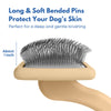 Freshly Bailey Slicker Dog Brush For Goldendoodles, Poodles, & Any Doodle Mix - Golden Doodle & Poodle Brush - For Medium to Long Hair Breeds - Detangle, Brush, & Fluff Like a Pro - Makes Coat Maintenance Easier