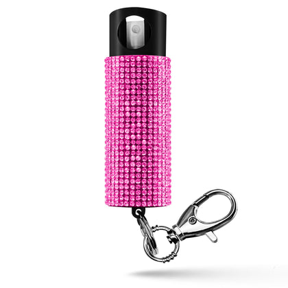 Guard Dog Security Pepper Spray, Keychain with Safety Twist Top, Mini and Easy Carry, Lightweight and Fashionable, Maximum Police Strength OC Spray, 16 Feet Range (Pink)
