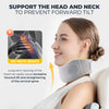 Neck Brace Cervical Collar - Neck Pain Relief and Neck Support Brace for Sleeping Soft Foam Wraps Keep Vertebrae Stable and Aligned for Relief of Cervical Spine Pressure for Women & Men (Gray-L Size)
