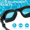 WIN.MAX Polarized Swimming Goggles Swim Goggles Anti Fog Anti UV No Leakage Clear Vision for Men Women Adults Teenagers (All Black/Golden Polarized Mirrored Lens)
