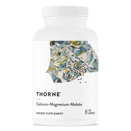 Thorne Calcium-Magnesium Malate - Gluten-Free Supplement with Magnesium & Calcium Supports Bone Health & Muscle Fatigue - 240 Capsules