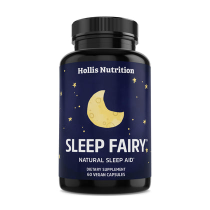 Sleep Fairy Natural Sleep Aid | Melatonin 10mg, L-Theanine, 5-HTP, Valerian Root, GABA, Magnesium, Chamomile | Herbal Sleeping Pills | Non-Habit Forming Sleep Supplement | Vegan Capsules | Non-GMO