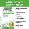 Peptiva Probiotics Mood & Stress - Stress and Mood Support, Digestive Support, Gut Health, 25 Billion CFU, Multi-Strain Probiotic - Lactobacillus and Bifidobacterium, 30 Capsules