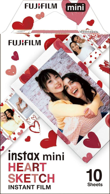 Fujifilm Instax Mini Heart Sketch Film - 10 Exposures