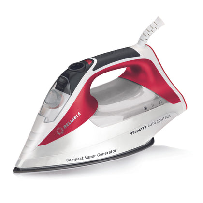 Reliable Velocity 270IR Steam Iron - Auto Control Compact Vapor Generator with Sensor Technology, Patented Technology for Continuous Steam, Zero Leaks, Perfect Temperature, 8 Programmable Setting