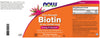 NOW Foods Extra Strength Biotin 10000mcg / 10 mg - 200 Count - Hair, Skin, Nail - Supplement for Men and Women - B7 Vitamin - Vegetarian, Vegan, Non-GMO
