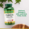 Nature's Bounty Fish Oil 1200 mg, Twin Pack, Supports Heart Health With Omega 3 EPA & DHA, 360 Rapid Release Softgels