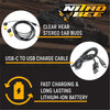 Rugged Radios Single Channel Nitro-BEE-X UHF Race Receiver Scanner for Racing Radios Electronics Communications - Features Channel Lock Belt Clip and Free Sportsman Stereo Earbuds