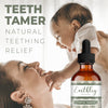 Earthley Wellness, Teeth Tamer, Natural Teething Relief, Soothes Drooling and Irritability due to Teething or Toothaches, Pure, Organic Ingredients, Improved Label, New Larger Size (1.69 oz)