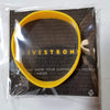 Not Forgotten Official Livestrong Yellow Cancer Support Wristband Bracelet Rubber Various Sizes (Livestrong, Large/Extra Large (L/XL))