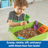 Learning Resources Helping Hands Sensory Scoops, 4 Pieces, Ages 3+, fine Motor Skills Toys for Children, Toddlers bin, Tool Set