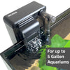 NICREW Slim Aquarium Filter, Quiet Fish Tank HOB Filters for up to 5 Gallon Aquariums, Adjustable Flow, 42 GPH, 3W