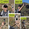 Gear Beast Rugged Lanyard Phone Holder - Coiled Strap Carabiner for Outdoors, Hiking, Travel - Compatible with iPhone 11, 12, X