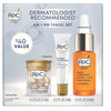 RoC AM + PM Travel Gift Set with Line Smoothing Retinol Eye Cream .25 oz, Retinol Capsules 10ct, and 10% Active Blend Vitamin C Serum