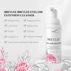 BREYLEE Eyelash Extension Cleanser, Eyelash Extension Shampoo Eyelash Extension Foam & Brushes Eyelid Cleanser for Makeup Remover Paraben & Sulfate Free for Salon and Home Use(60ml, 2 fl oz)