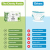 The Cheeky Panda Premium Baby Diapers Size 3 (16-28lbs) | 40 Bamboo Lined Disposable Diapers for Sensitive Skin