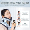 Twinklepoch Cervical Neck Traction Device, Electric Air Pump Cervical Traction Device with 3 Power Traction and 8 Built-in Airbag Support, Neck Pain Relief and Relaxation