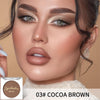Erinde Single Brown Matte Eyeshadow Palette, Velvet Eye Shadow Compact Powder Natural Makeup, Long-Lasting Eye Makeup, Ultra-Blendable, Pigmented Color, Vegan Formula, 03# COCOA BROWN