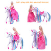 Magic Light Unicorn & Princess Doll, Unicorn Toys for Girls 3+, Unicorn Gifts for Christmas Birthday for Kids Aged 3 4 5 6 7 8