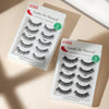 KISS Looks So Natural, False Eyelashes, Shy', 12 mm, Includes 5 Pairs Of Lashes, Contact Lens Friendly, Easy to Apply, Reusable Strip Lashes, Glue On