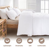 Andency King Size Comforter Set White, 3 Pieces Seersucker Bedding Comforter Sets (1 Textured Comforter & 2 Pillowcases), Lightweight Microfiber Down Alternative Bed Set (104x90 inches)
