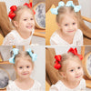 40PCS 4.5 Inch Hair Bows for Girls Grosgrain Ribbon Toddler Hair Accessories with Alligator Clips for Toddlers Baby Girls Kids Teens in Pairs