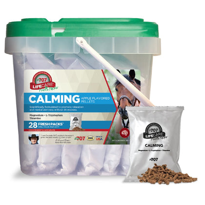 Formula 707 Calming Equine Supplement, Daily Fresh Packs - Anxiety Relief and Enhanced Focus for Horses - L-Tryptophan, Thiamine & Magnesium