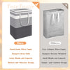 ToteTastic 3-Pack Laundry Basket, Freestanding?Waterproof Laundry Hamper, Collapsible Tall Clothes Hamper with Easy Carry Handles for Clothes, Towels?Toys in the Family and Dorm,Gradient Grey,75L