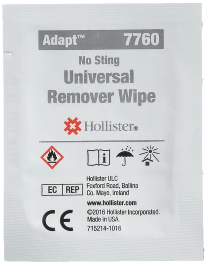 Hollister Adhesive & Barrier Remover Wipes, 50 (7760) Category: Ostomy Supplies