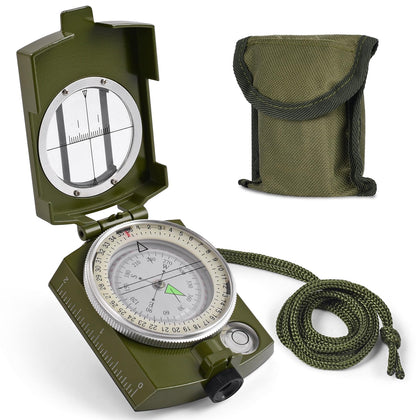 Compass, Hiking Compass for Survival with Lensatic - Waterproof Durable and Pocket-Sized