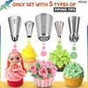 RFAQK 150PCs Russian Piping Tips Complete Set - Cookie,Cupcake Decorating Supplies Kit -Cake Piping Tips Set(24 Icing Tips+25 Russian+7 Ruffle+Leaf&Ball+41 Pastry Bags+EBook)